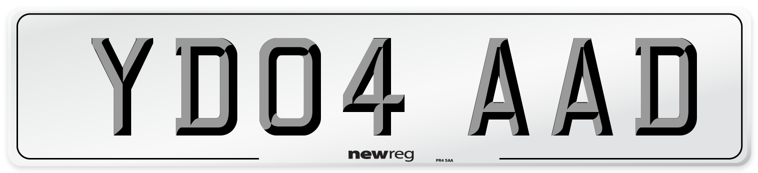 YD04 AAD Number Plate from New Reg